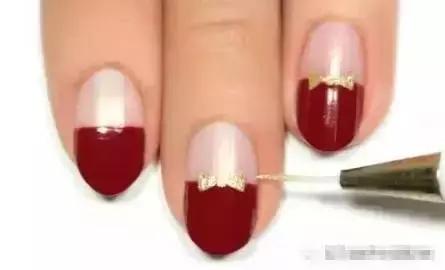 极致法式甲教程,大弧度法式半甲教程