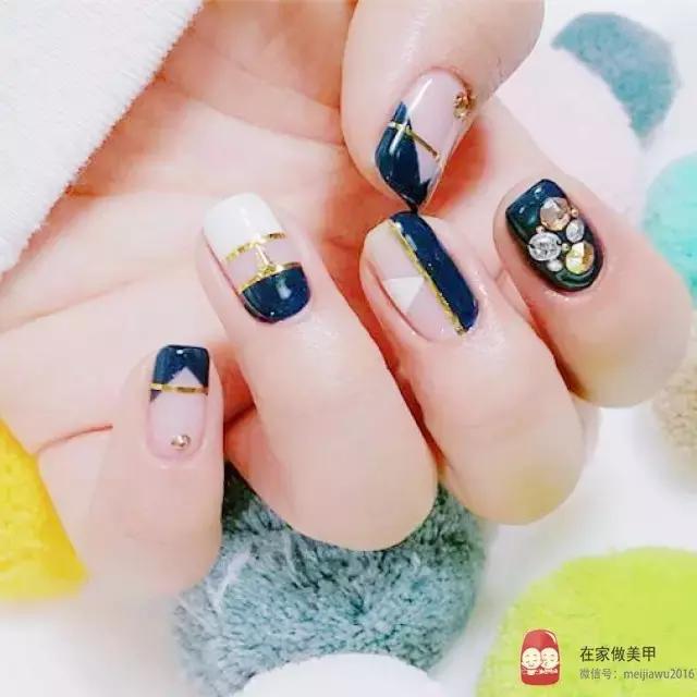 极致法式甲教程,大弧度法式半甲教程