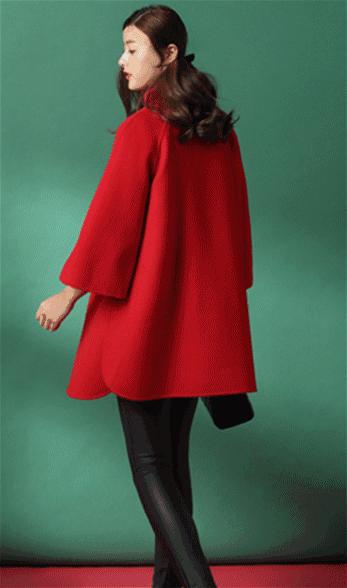 冬天里的一抹冷色系,冬天适合穿暖色系