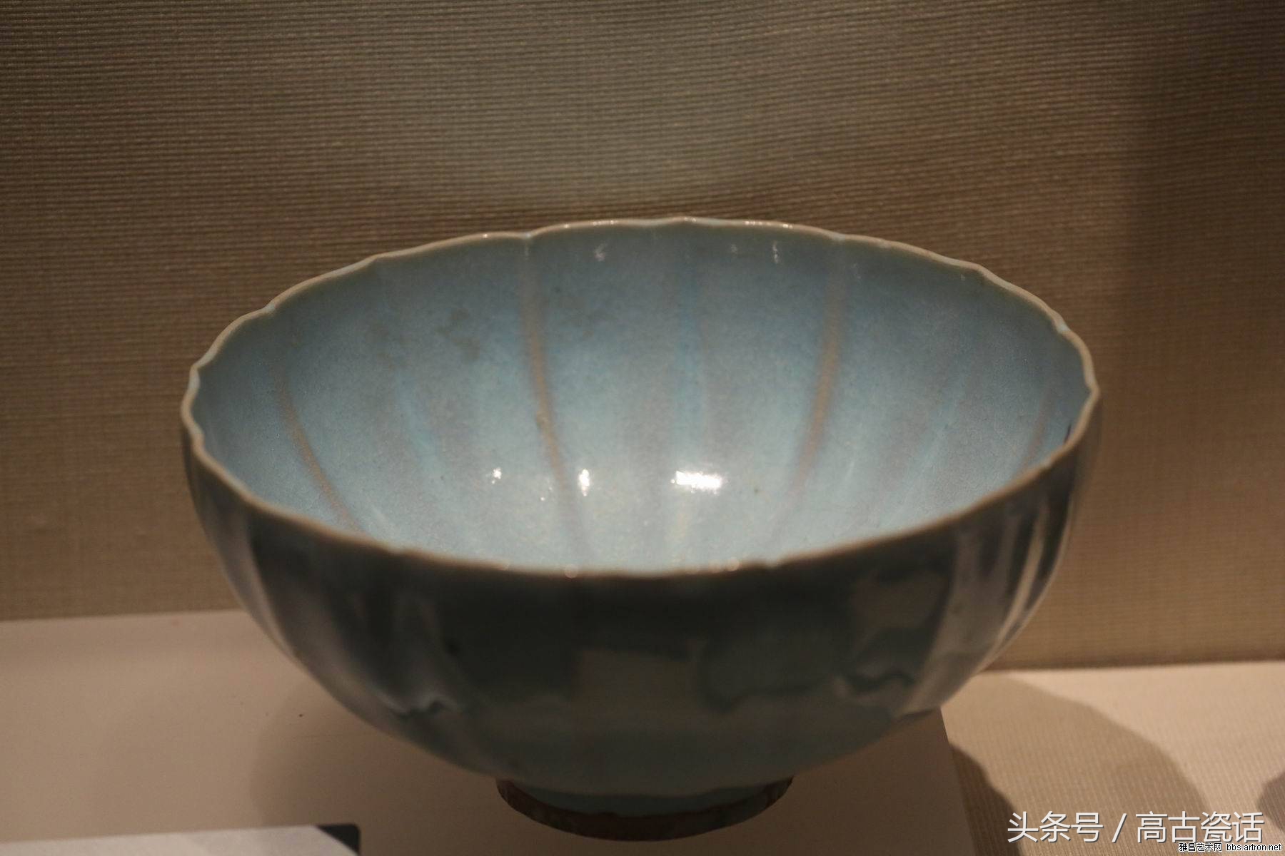 高古瓷钧窑,钧窑盖碗紫色价格