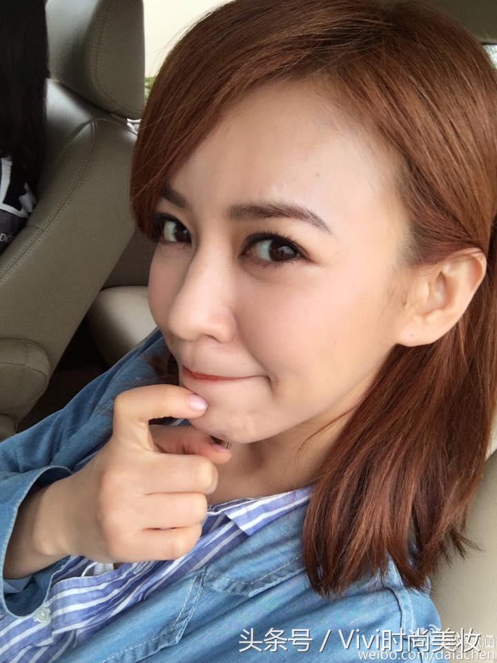 陈意涵蓝色系搭配图,圆眼陈意涵