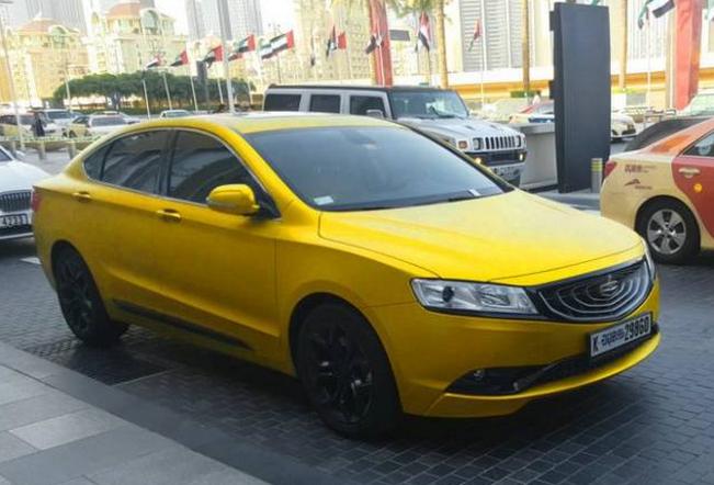 号称最美国产吉利博瑞,迪拜吉利车