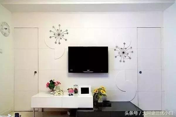 30款影视墙隐形门设计,金三优电视背景墙隐形门