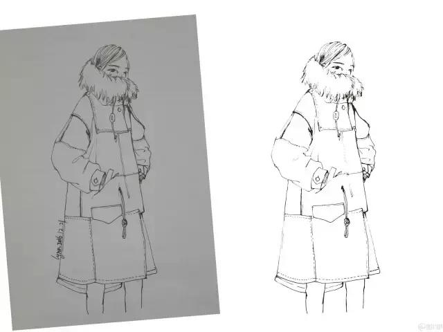 简单时尚服装手绘图片,时尚礼服图手绘动态图