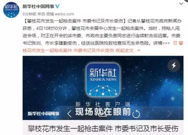 攀枝花枪击案最新结果,2017年攀枝花市枪击案