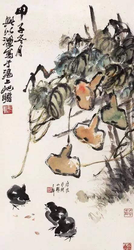 福禄双全葫芦如意图,真迹字画葫芦图案大全