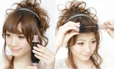 低盘发蓬松慵懒发型,长卷发怎么盘发简单好看