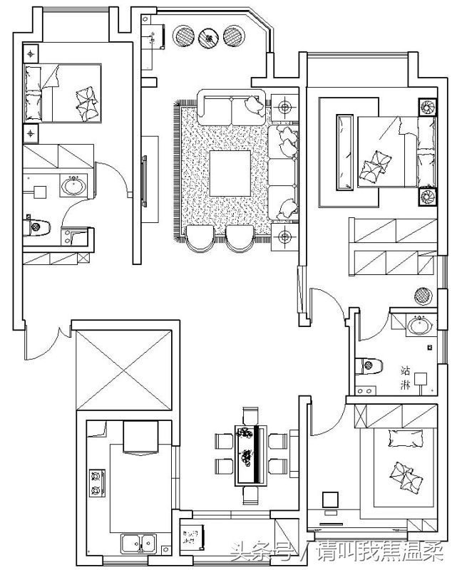 西安恒大复式楼装修效果图,西安曲江紫金城室内装修设计图