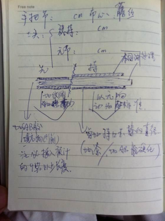 自己用竹子手工打造钓鱼竿，附上完整设计图和流程图