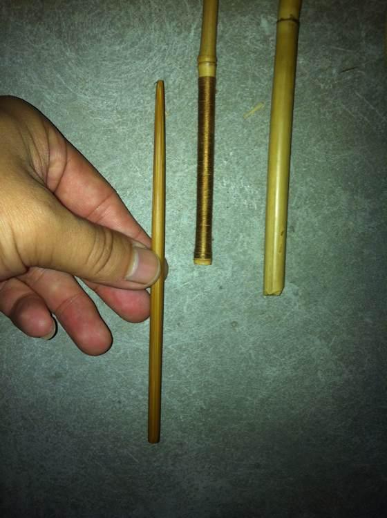 自己用竹子手工打造钓鱼竿，附上完整设计图和流程图