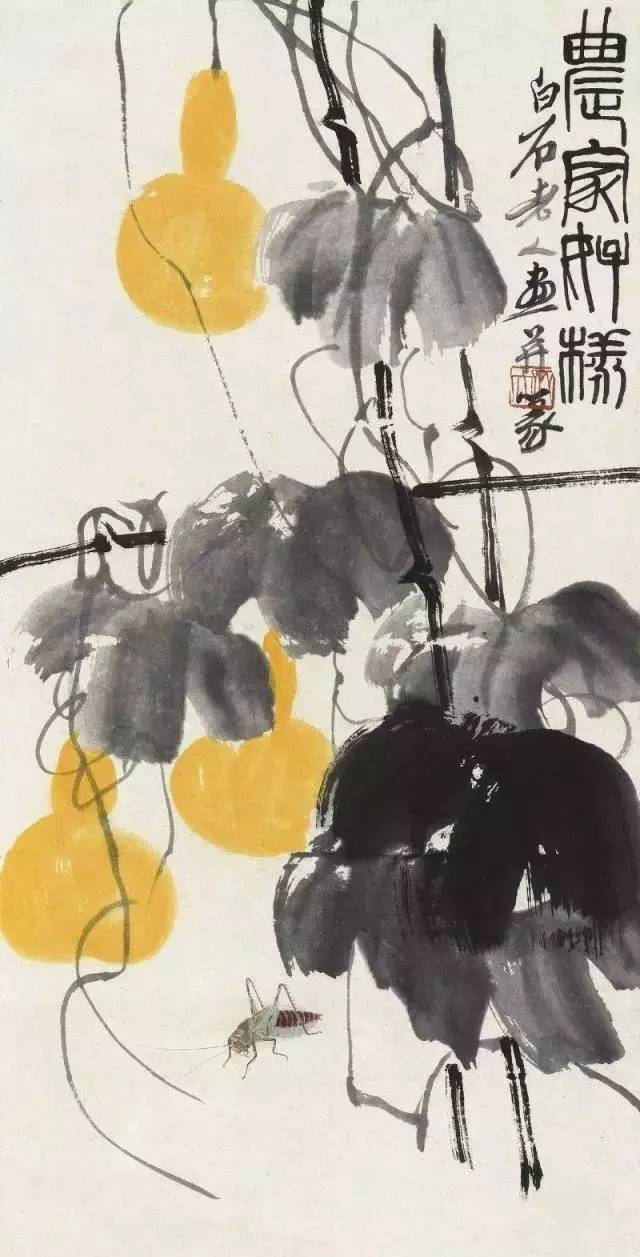 福禄双全葫芦如意图,真迹字画葫芦图案大全