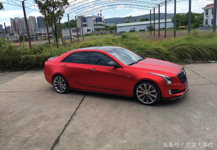 凯迪拉克atsl改装后扰流板,凯迪拉克atsl音响改装案例