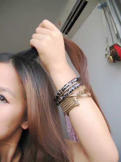 最简单的直发扎公主头,直发优雅的半扎公主头