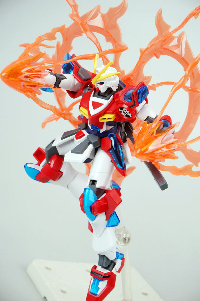 万代hg风灵高达修改型测评,万代hg神木燃烧