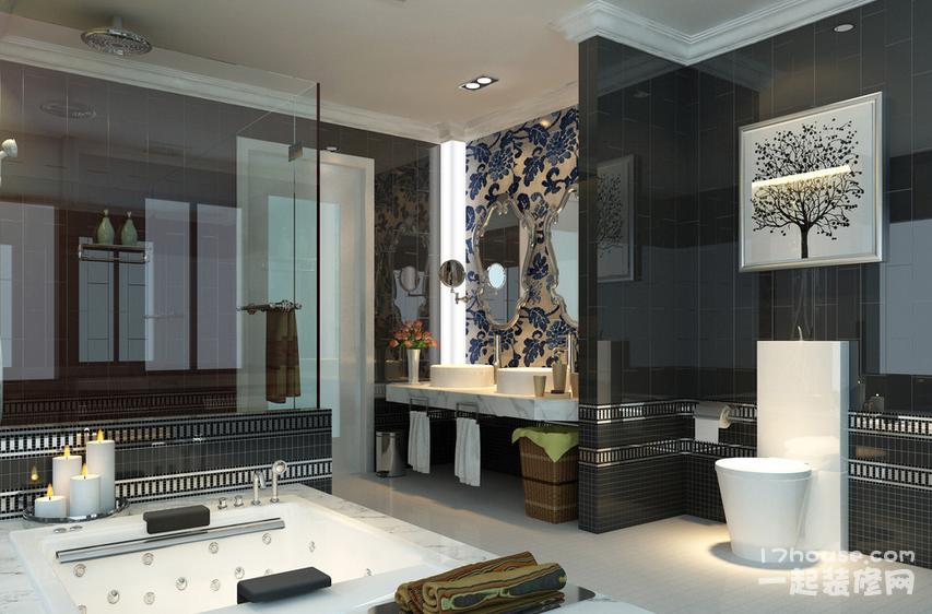 卫生间灰色瓷砖配什么颜色洗手盆,卫生间贴什么颜色瓷砖好看上档次