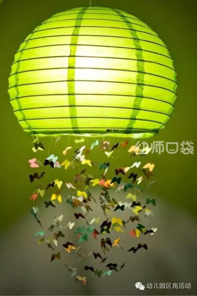 幼儿园新年灯笼布置场景,幼儿园环境布置创意挂饰