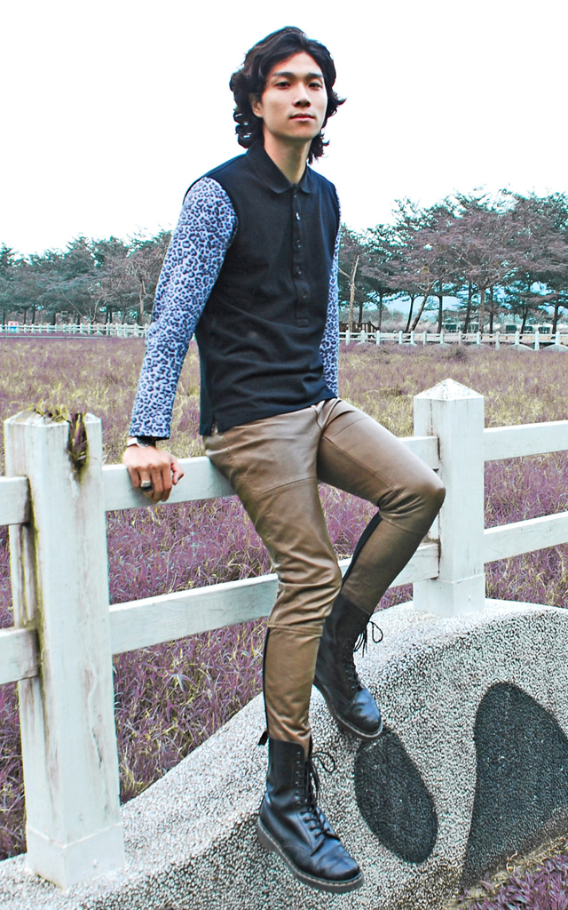 高级感痞帅男装蓝色竖条纹,高级感痞帅男装斑马纹