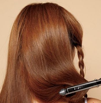 最简单的直发扎公主头,直发优雅的半扎公主头