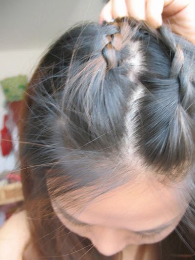 最简单的直发扎公主头,直发优雅的半扎公主头