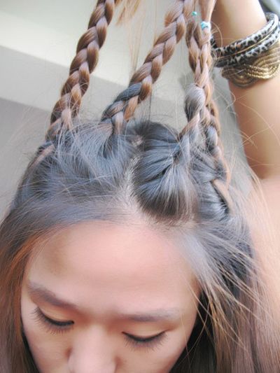 最简单的直发扎公主头,直发优雅的半扎公主头