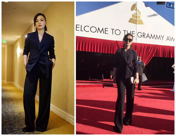 格莱美颁奖红毯走秀环节的即兴,格莱美奖2023颁奖典礼衣着