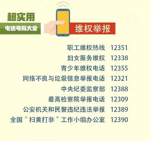 春节将至，假期必备！燃爆朋友圈！100个超实用电话号码