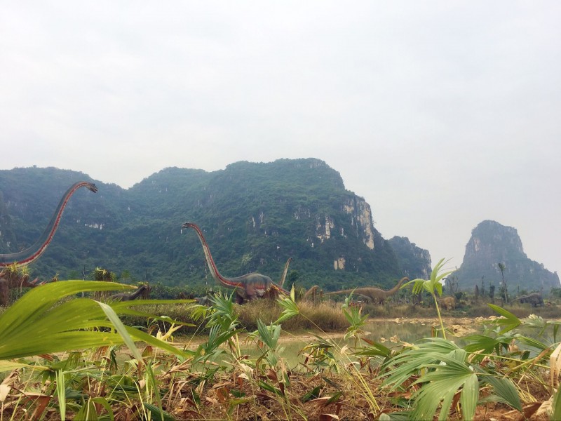 侏罗纪公园中的恐龙,侏罗纪水上乐园出现真实恐龙