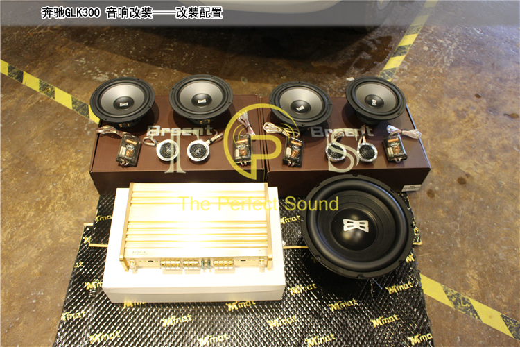 奔驰glc300音响改装方案南京,奔驰glk300原车音响功放