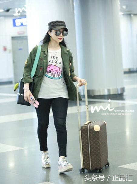 唐嫣最近的机场照,唐嫣机场照片对比