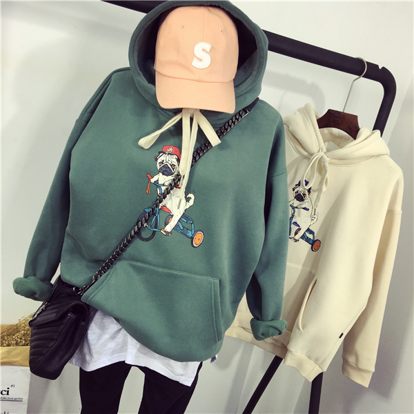 韩剧穿搭秋冬大衣卫衣,韩剧连帽拉链卫衣搭配裤子