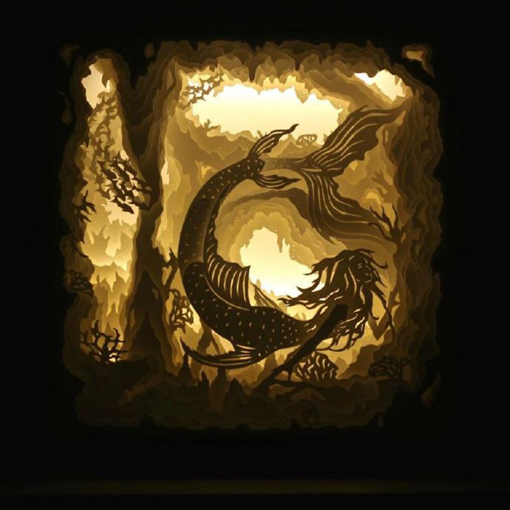 纸艺立体作品,完美世界绘画版