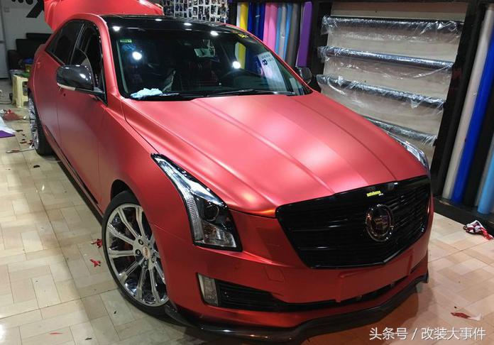 凯迪拉克atsl改装后扰流板,凯迪拉克atsl音响改装案例
