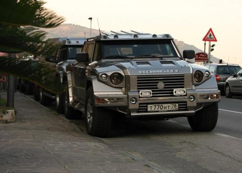 这些汽车比较霸气，随随便便压扁超跑轿车