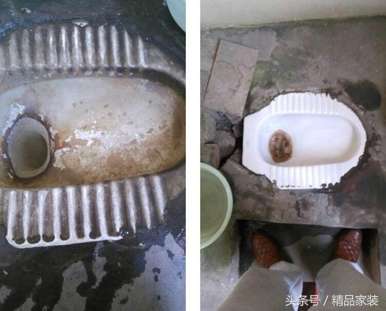 蹲便器发黄有污渍洗不干净,马桶下边一圈发黄怎么办