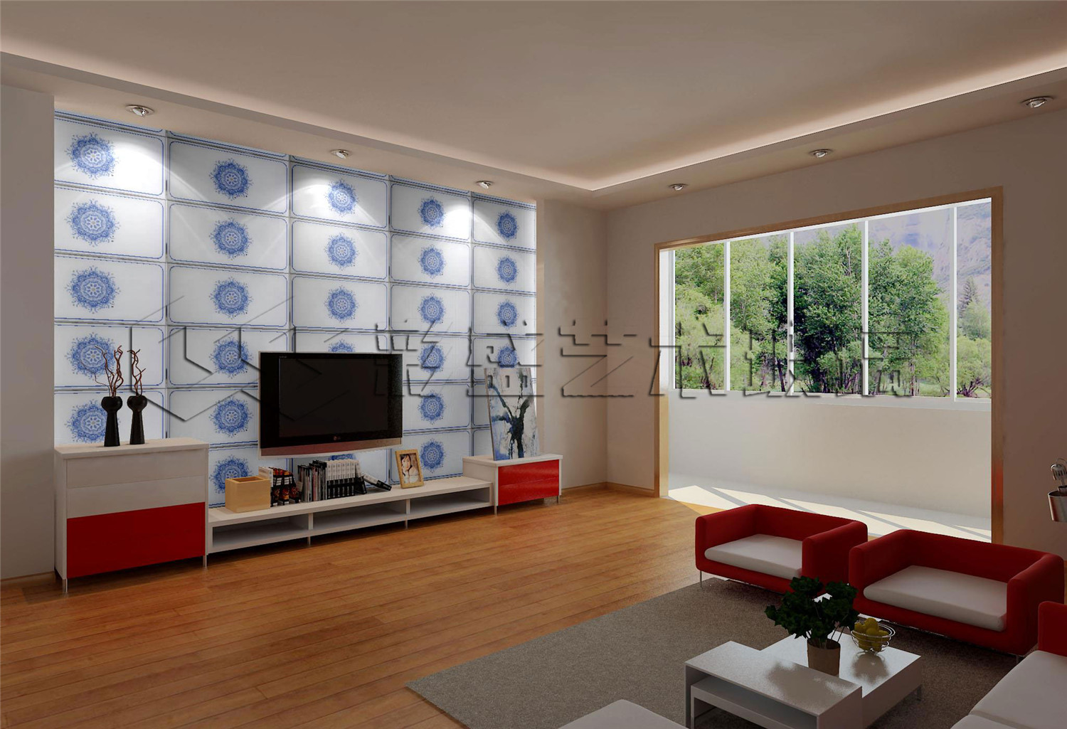 玻璃镜墙装修效果图,玻璃背景墙效果图大全2020款