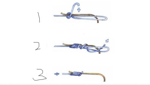 鱼线与鱼钩的连接方法图解,鱼线鱼钩对接的方法图解