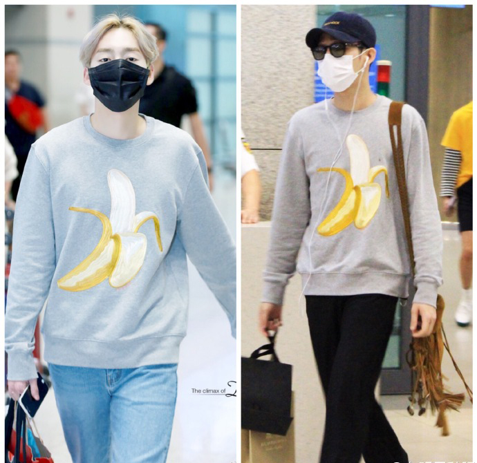 这件香蕉卫衣火遍中韩娱乐圈,狠狠心就可以穿张艺兴、李圣经同款
