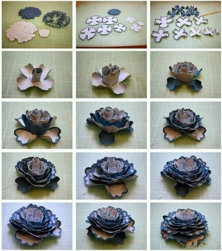 一大波立体纸艺花制作教程