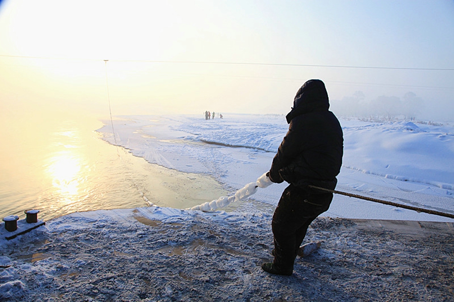 吉林雾凇岛的好看的雾凇倒影图片,吉林雾凇岛和雪谷雾凇岭