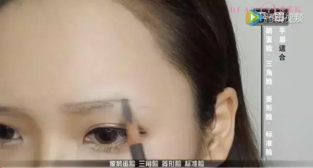 7种眉形图片,七种脸型的眉毛画法