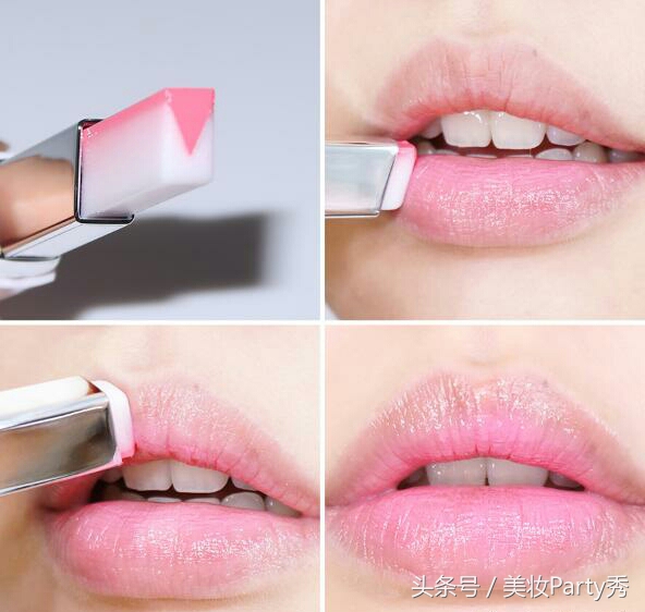 兰芝v型双色唇膏真人试色,兰芝双色唇膏11号色怎么涂