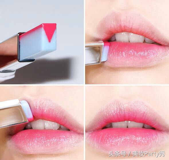 兰芝v型双色唇膏真人试色,兰芝双色唇膏11号色怎么涂