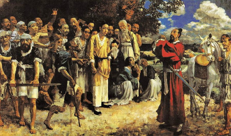 徐悲鸿的八匹奔跑的马画作品欣赏,徐悲鸿画喜鹊作品欣赏大全