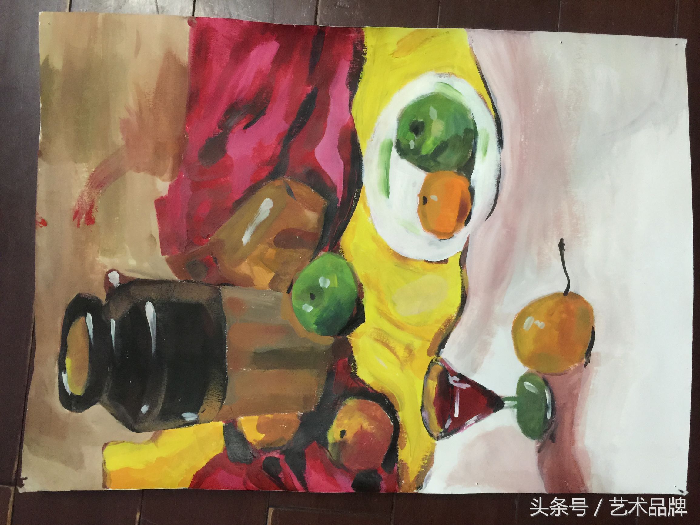 怎样画难度较大水粉画,水粉画10岁