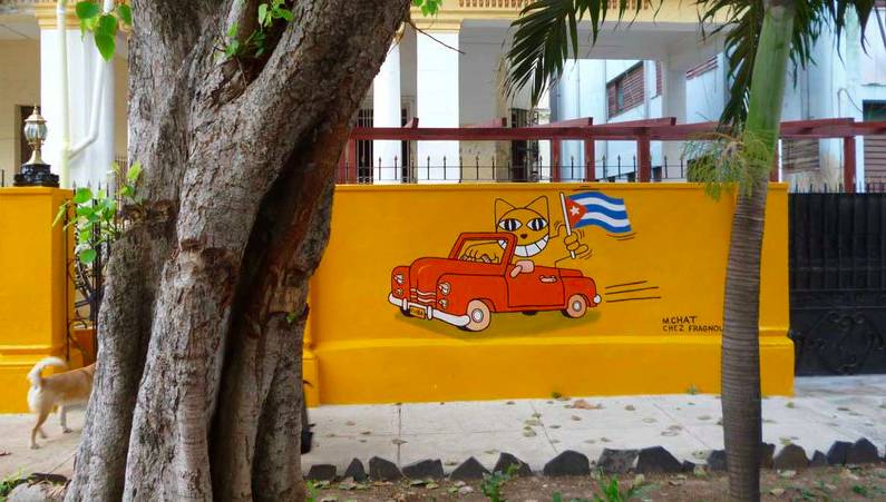 有一个街头艺术家把一只猫涂遍了巴黎，后来它遍布了全世界