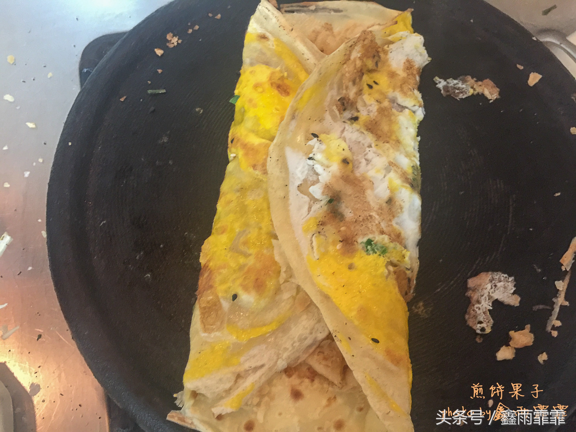 火爆街头的早餐小吃,和面不粘手的特色小吃