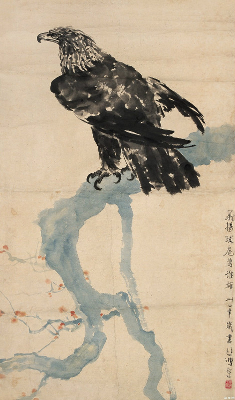 徐悲鸿的八匹奔跑的马画作品欣赏,徐悲鸿画喜鹊作品欣赏大全