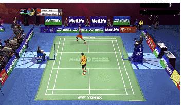 羽毛球劈吊和劈杀球,羽毛球劈对角线慢动作