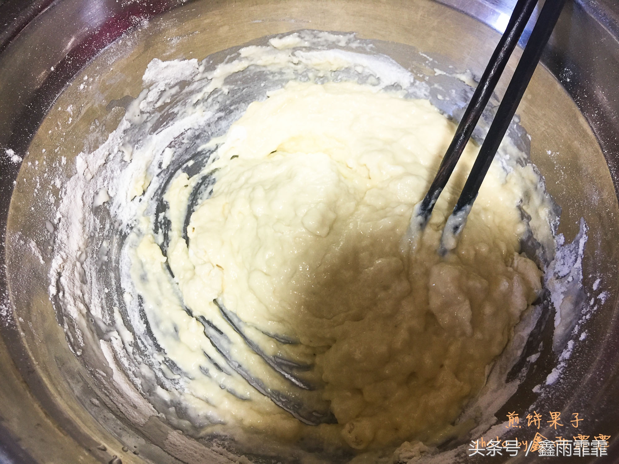 火爆街头的早餐小吃,和面不粘手的特色小吃