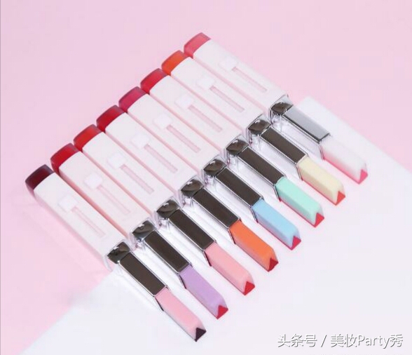 兰芝v型双色唇膏真人试色,兰芝双色唇膏11号色怎么涂